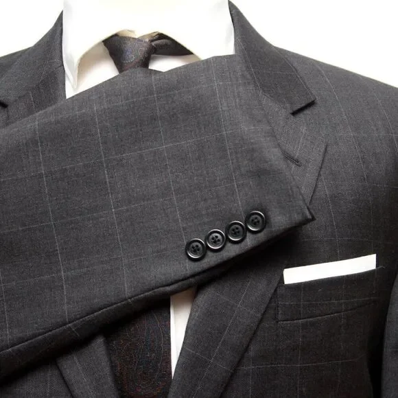 Jos A Bank Mens Blazer Sport Coat Two Button Casual Jacket 42R Wool D060357‎